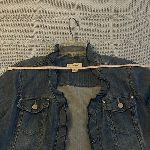 Denim Ruffle Jacket - Picture 6 of 13
